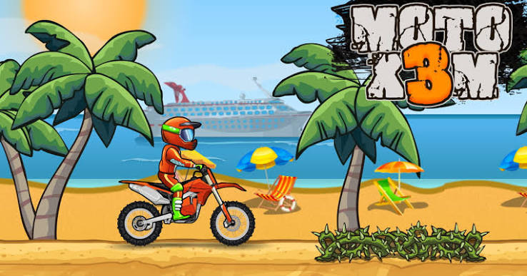 Motorcycle racing across the Turbo Water Track